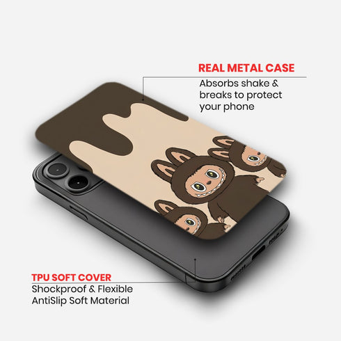 LA BU BU Chocolate Drip "Monster Bunny" Phone Case image 1